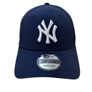 New York Yankees 9Forty New Era Snapback Hat Classic Navy & White Adjustable MLB